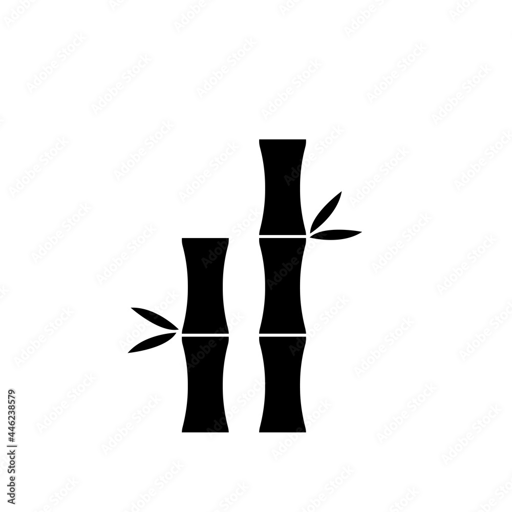 Bamboo stick icon. Simple illustration of bamboo stick Bamboo stick icon. Simple illustration of bamboo stick