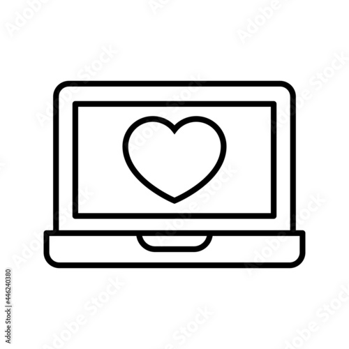 Love icon vector set. relationships illustration sign collection. online dating symbol or logo.