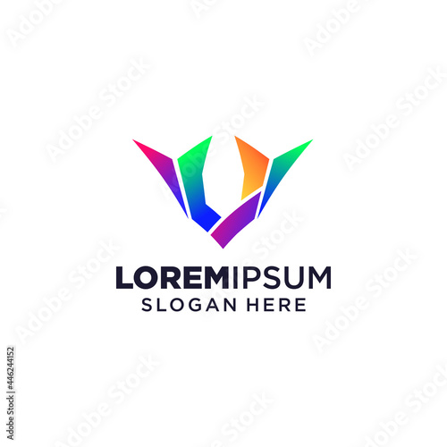 Free Download Letter V logo vector illustration, Design inspiration. Colorful icons - GFXLoad
