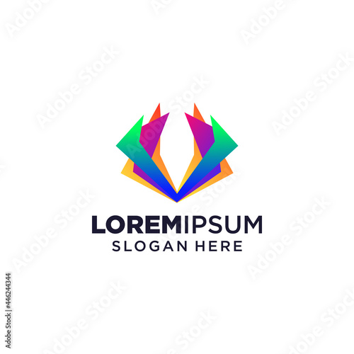 Free Download Letter V logo vector illustration, Design inspiration. Colorful icons - GFXLoad