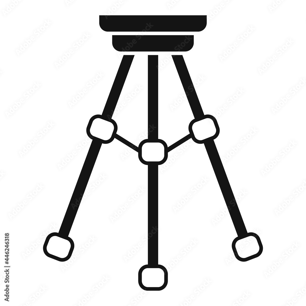 Tripod stand icon simple vector. Camera mobile stand Tripod stand icon simple vector. Camera mobile stand