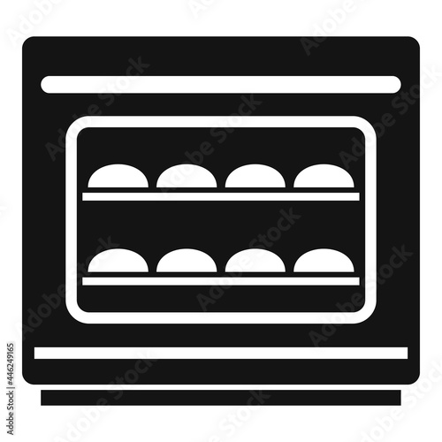 Baking convection oven icon simple vector. Cooking electric stove