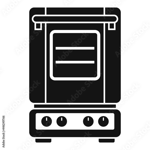 Inside convection oven icon simple vector. Turbo fan oven