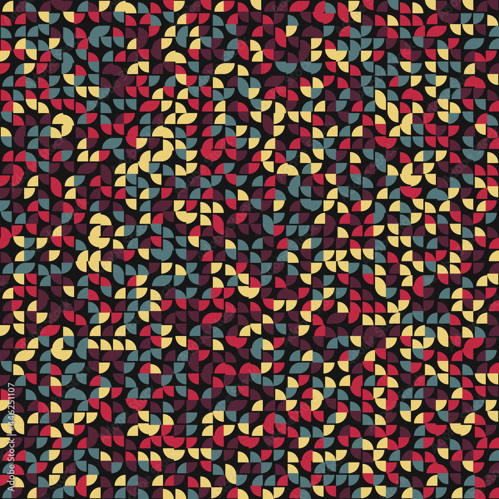 Fototapeta premium Abstract Geometric Pattern generative computational art illustration