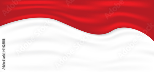 Indonesian flag red and white background