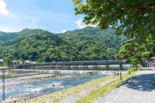 Togetsukyo bridge in Arashiyama Kyoto 