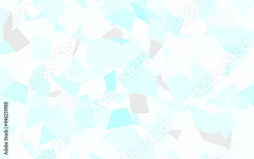 Light Green vector template with chaotic shapes.