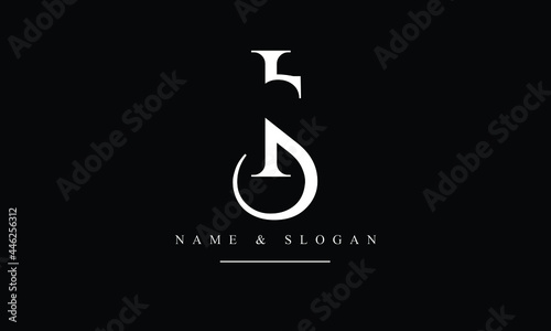 SI, IS, S, I abstract letters logo monogram