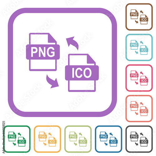 PNG ICO file conversion simple icons