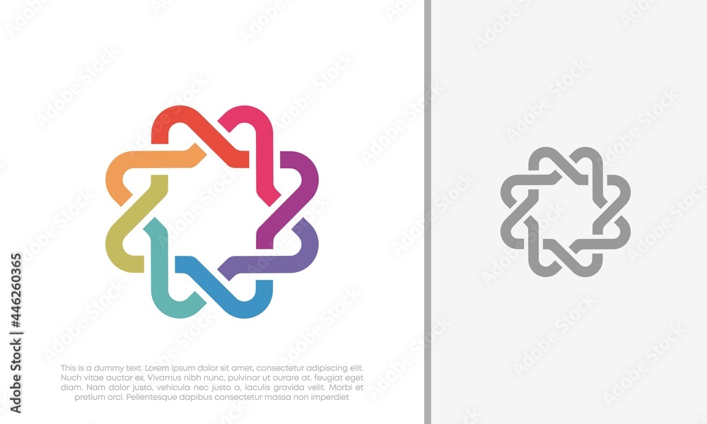 Global Community Logo Icon Elements Template. Community human Logo template vector. Community health care. Abstract Community logo.