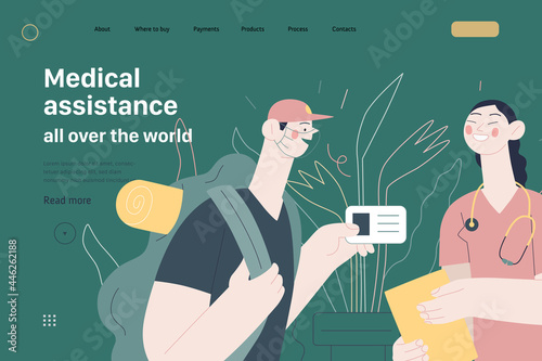 Medical insurance template - medical assistance all over the world