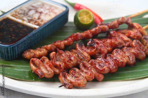 Freshly cooked Filipino food called Isaw photo
