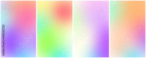 Set of abstract gradient web app backgrounds.