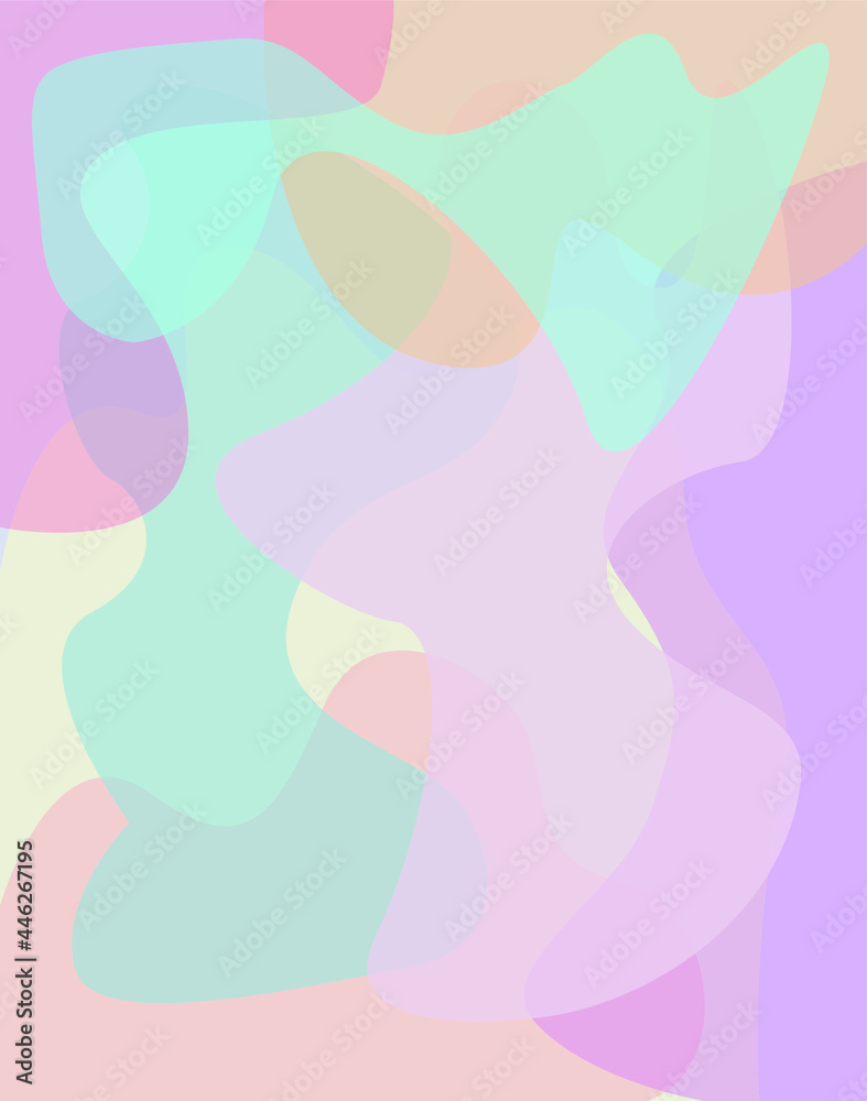 Abstraction. Transparent colored background in pastel shades.