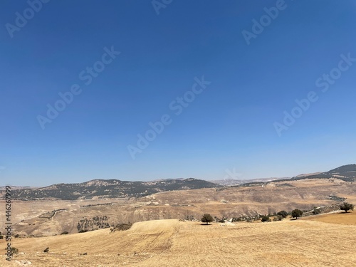landscape with sky in Salt, Jordan