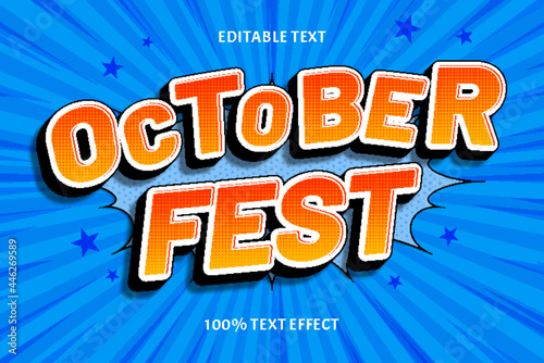 OCTOBER FEST EDITABLE TEXT EFFECT