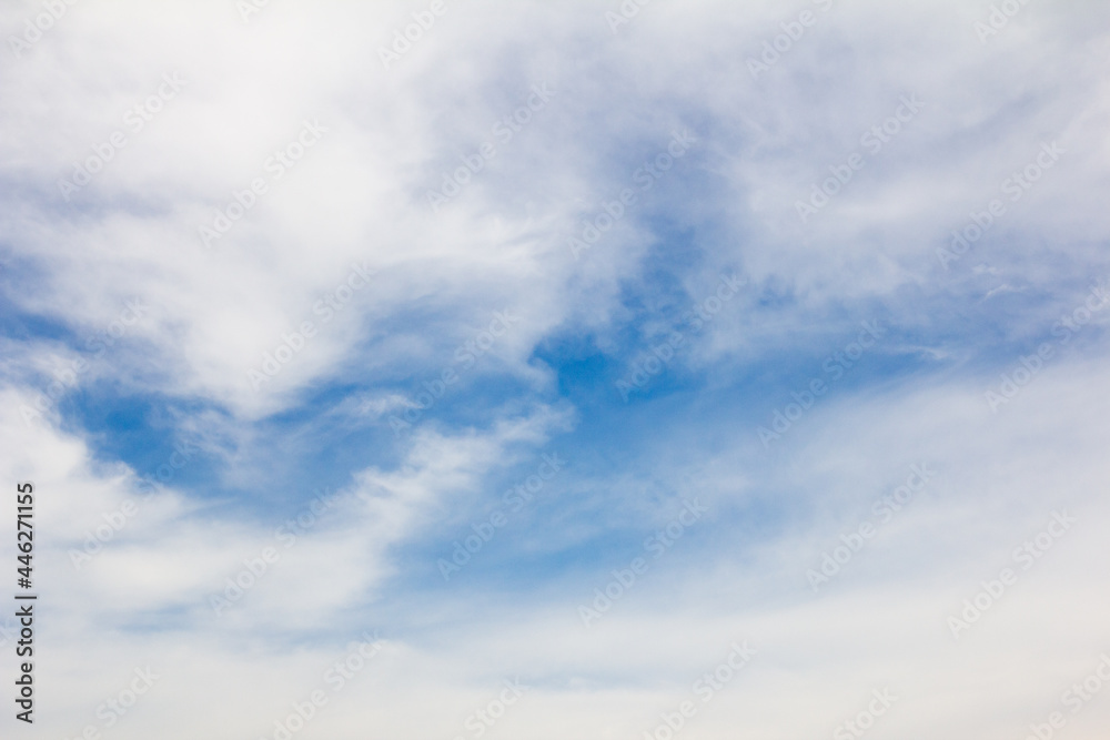 Clear blue sky with white cloud background Clear blue sky with white cloud background