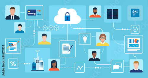 Online business, data sharing and remote work
