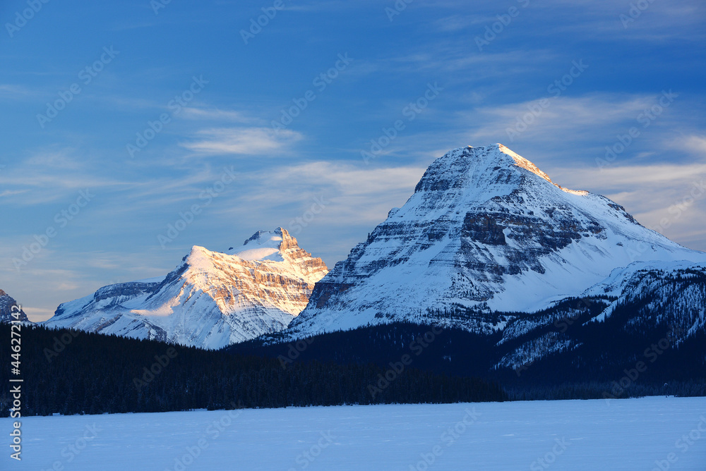 canada mountain with snow