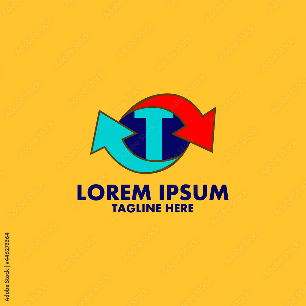 T letter logo design Vector template T letter logo design Vector template