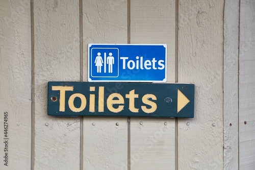 Toilet signs for male and female