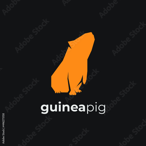 Canvas Print ILLUSTRATION OF GUINEA PIG FOR LOGO DESIGN INSPIRATIONS