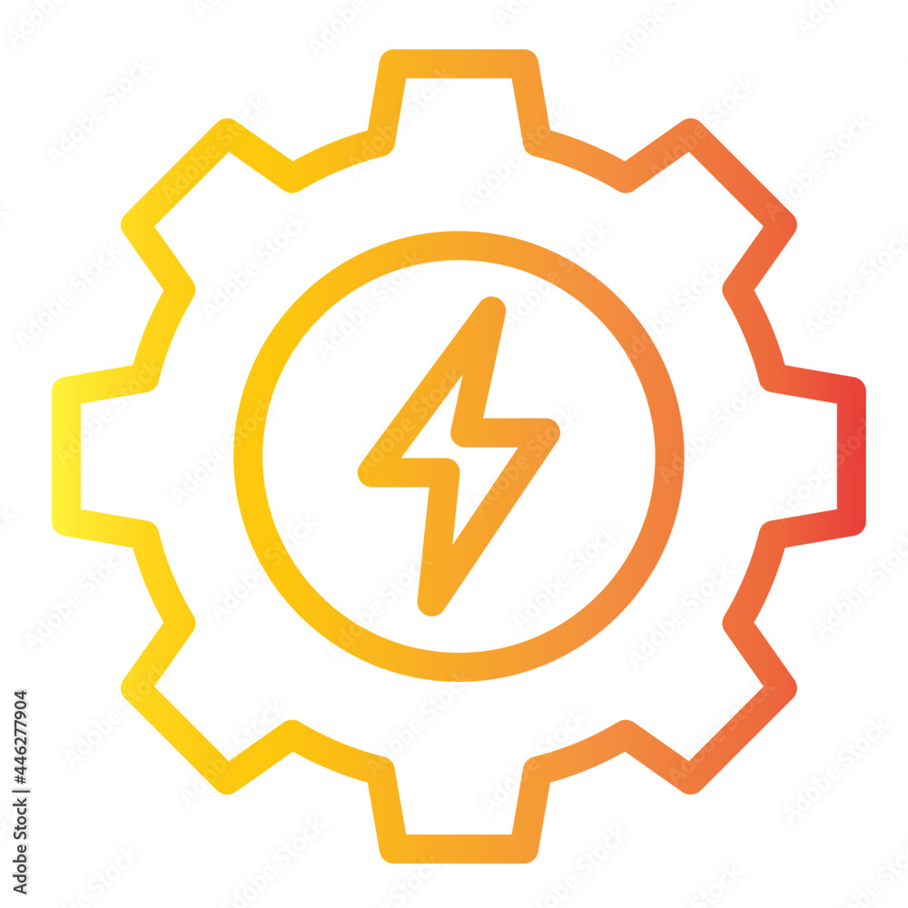 setting thunder gradient icon setting thunder gradient icon