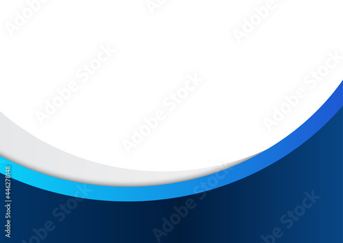 Blue wave background for presentation design