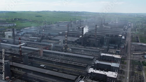 Wallpaper Mural Aerial view of a large aluminum smelter Torontodigital.ca