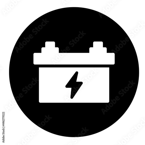 car battery gradient icon