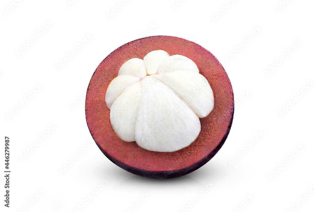 mangosteen isolated on white mangosteen isolated on white