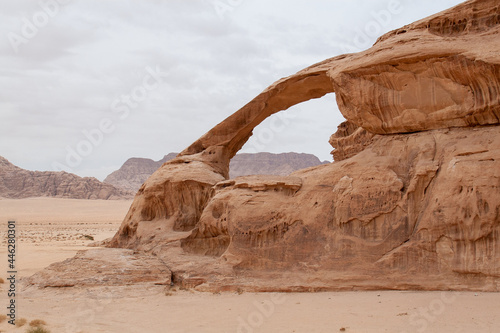 natural arch Wadi Rum desert Jordan
