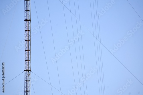 the tower against blue sky