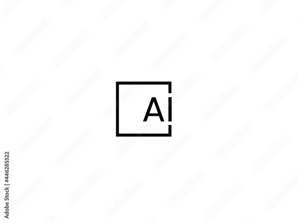 Obraz premium AI Letter Initial Logo Design Vector Illustration