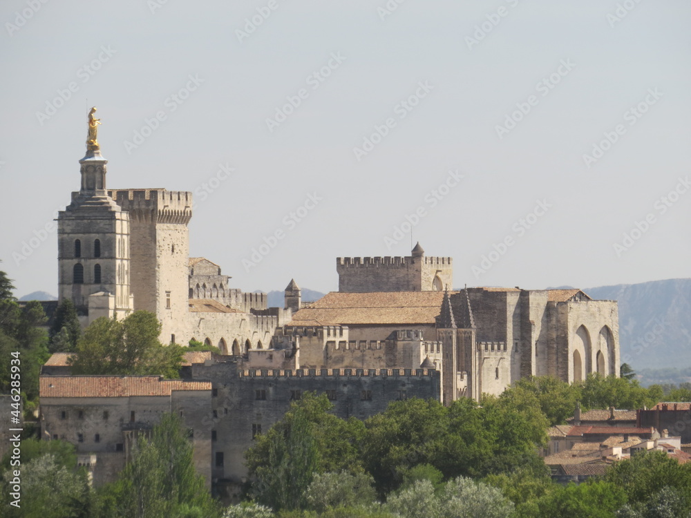 The Palais des Papes in Avignon, Provence, France, Classified site UNESCO World Heritage