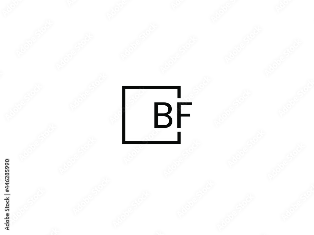 Fototapeta premium BF Letter Initial Logo Design Vector Illustration