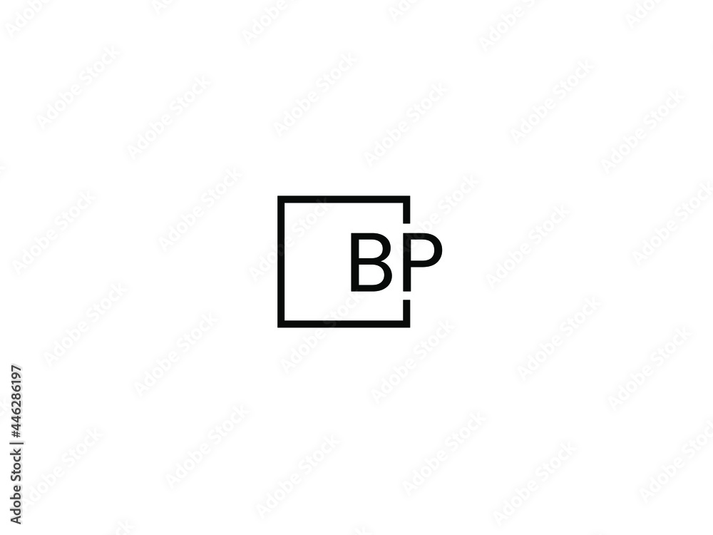 BP Letter Initial Logo Design Vector Illustration BP Letter Initial Logo Design Vector Illustration
