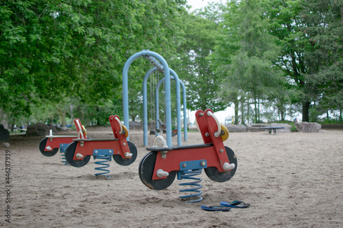 children's games in a public park