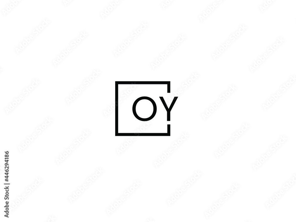 OY Letter Initial Logo Design Vector Illustration OY Letter Initial Logo Design Vector Illustration