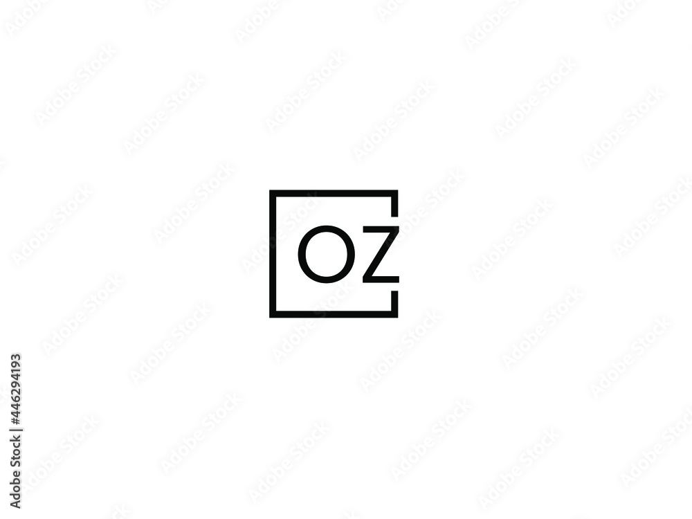 OZ Letter Initial Logo Design Vector Illustration OZ Letter Initial Logo Design Vector Illustration