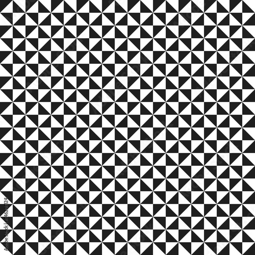 Geometric vector pattern with triangles. Geometric modern black and white ornament. Seamless abstract background