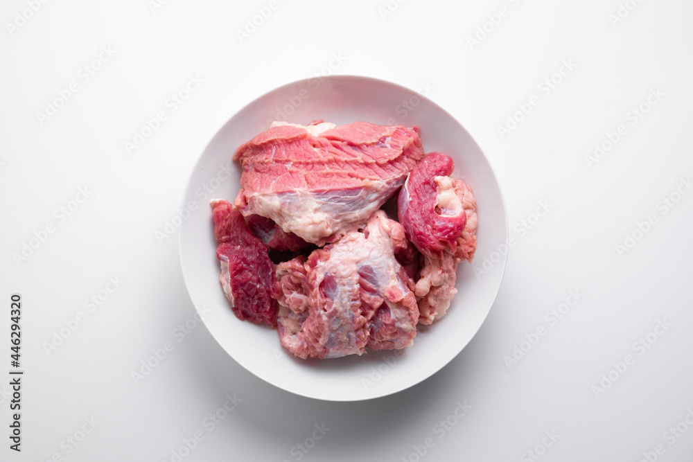 Obraz premium Small pieces of Indonesian local beef