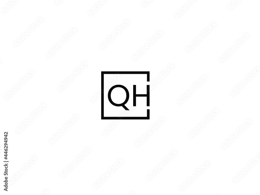 QH Letter Initial Logo Design Vector Illustration QH Letter Initial Logo Design Vector Illustration
