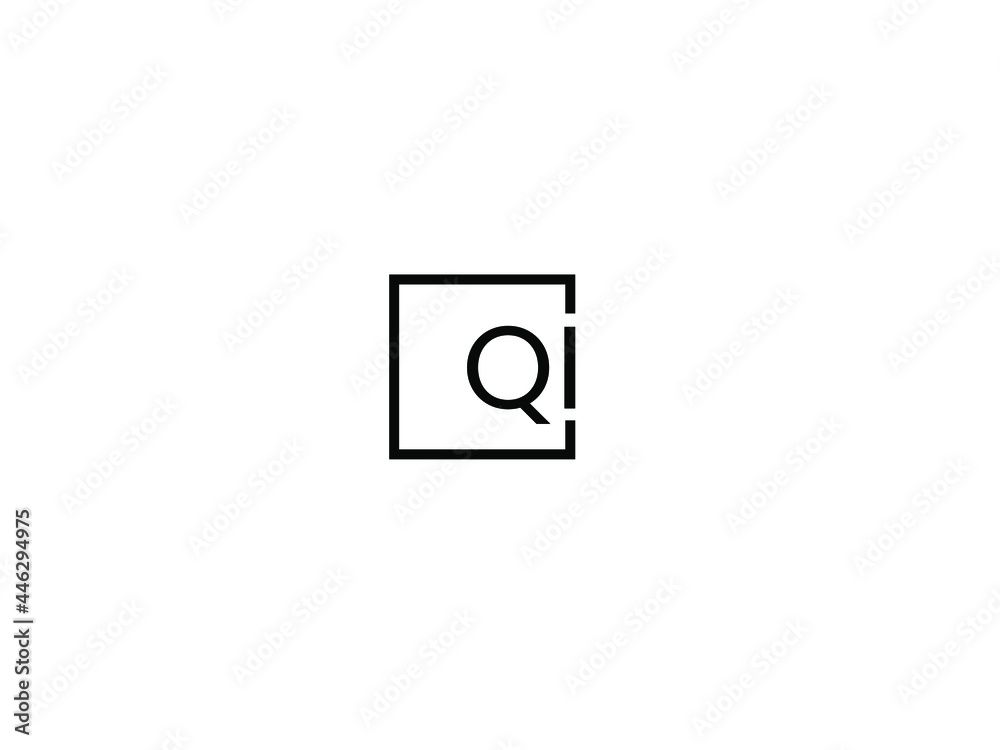 QI Letter Initial Logo Design Vector Illustration QI Letter Initial Logo Design Vector Illustration