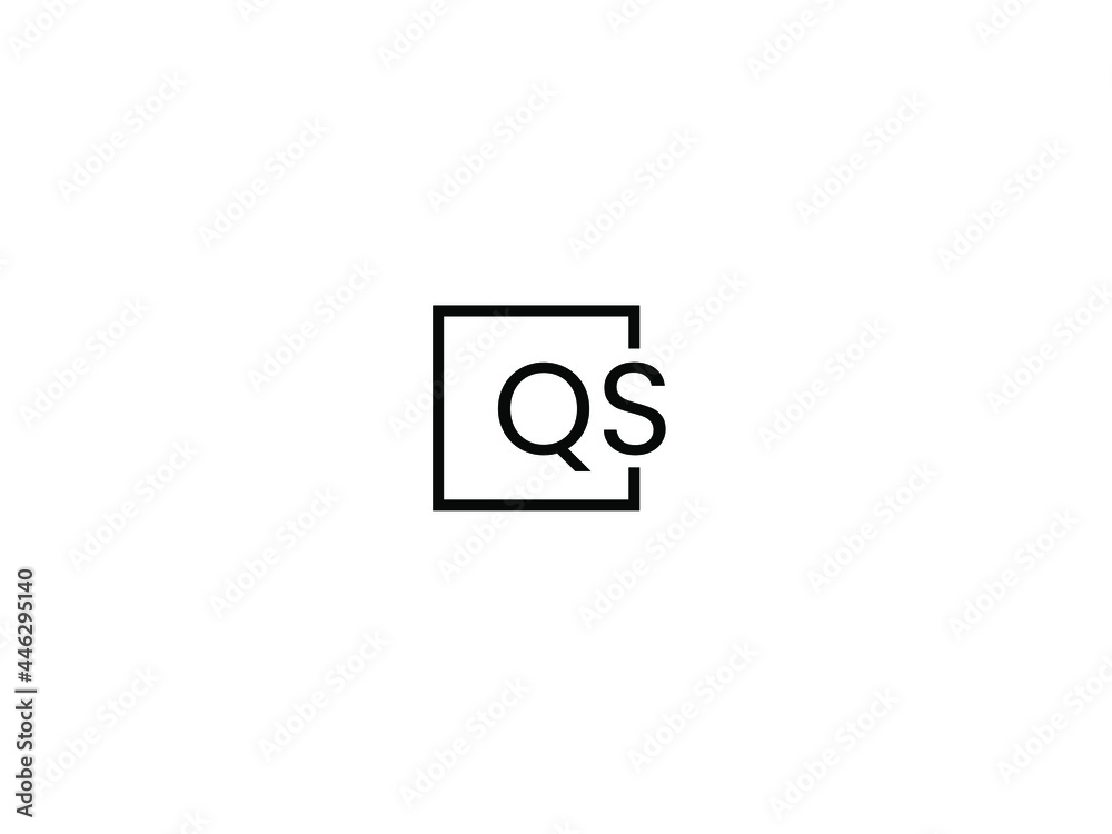 QS Letter Initial Logo Design Vector Illustration QS Letter Initial Logo Design Vector Illustration