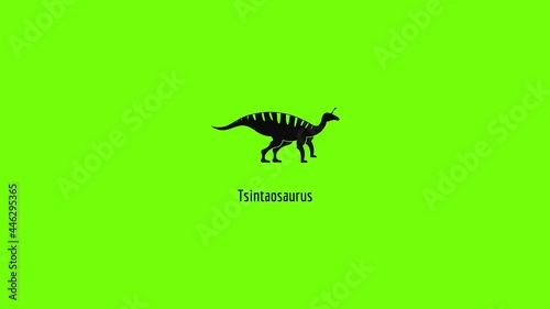 Tsintaosaurus icon animation photo