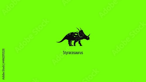 Styracosaurus icon animation photo