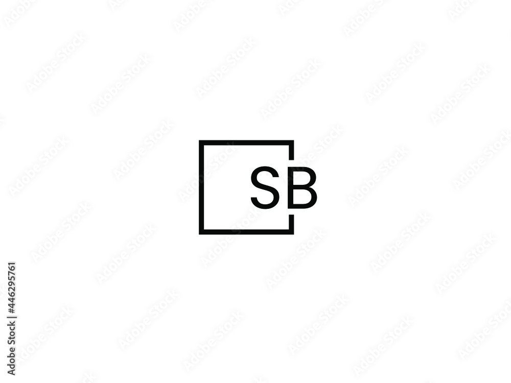 SB Letter Initial Logo Design Vector Illustration SB Letter Initial Logo Design Vector Illustration