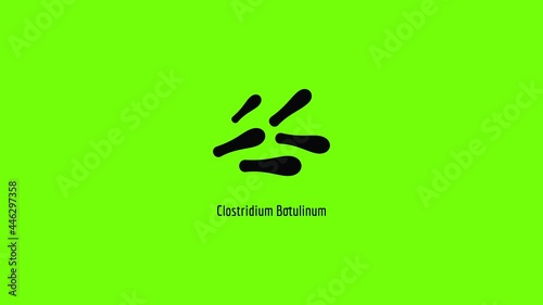 Clostridium botulinum icon animation