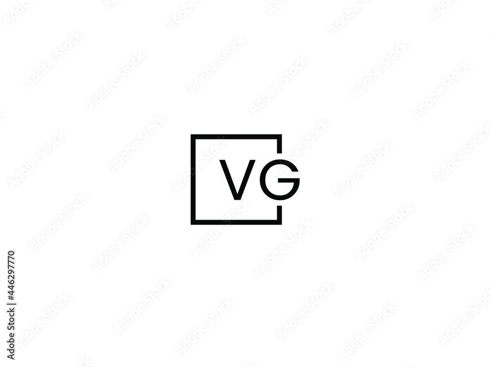 VG Letter Initial Logo Design Vector Illustration VG Letter Initial Logo Design Vector Illustration